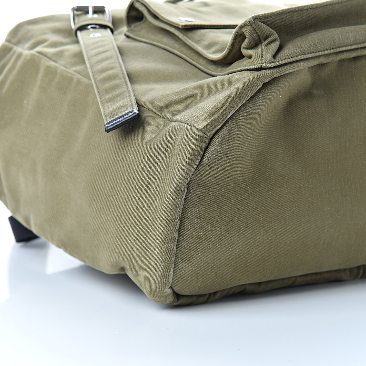 Saint Laurent Gabardine Noe Backpack Khaki 9 of 10