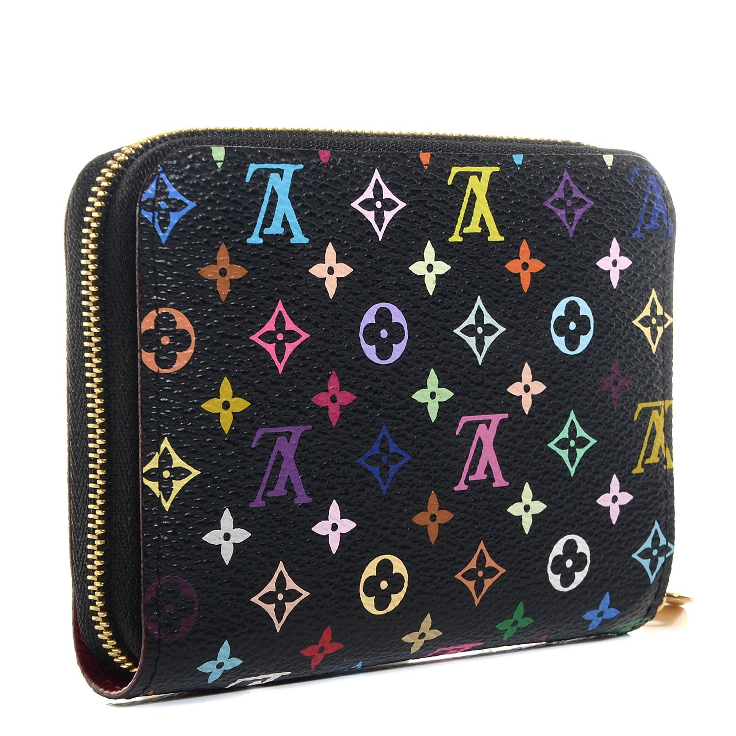 Louis Vuitton Monogram Multicolor Zippy Coin Purse Black Grenade 3 of 8