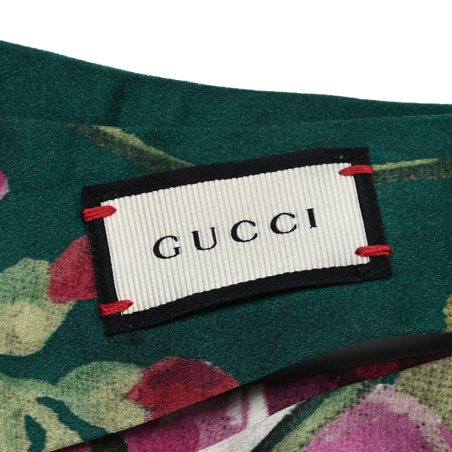 Gucci Silk Blooms Print Duchesse Headband Grass 5 of 6