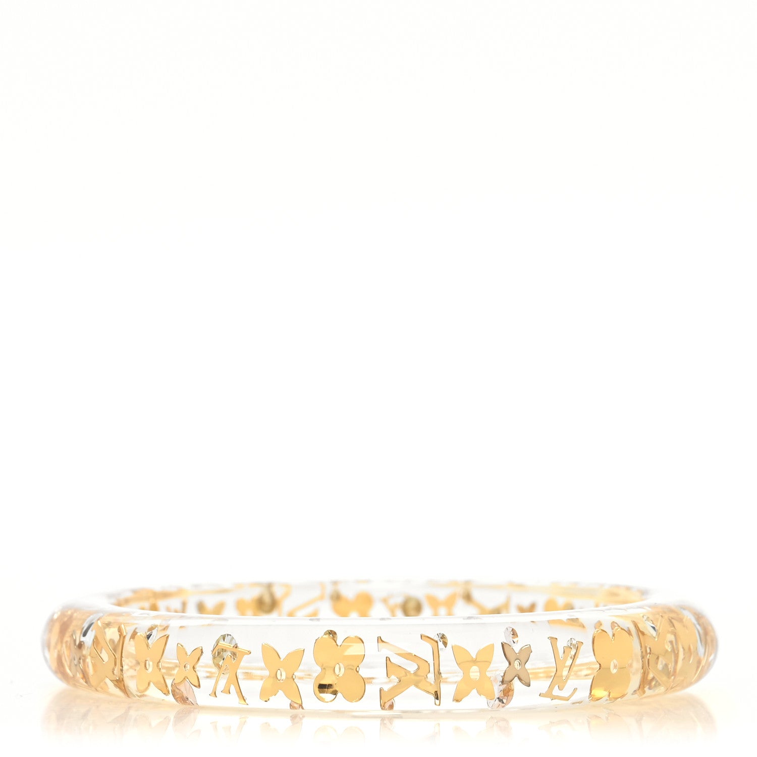Louis Vuitton Resin Swarovski Small Inclusion Bracelet PM Transparent 1 of 3