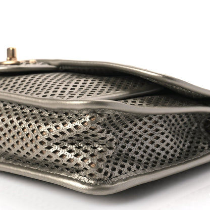 Chanel Perforated Calfskin Large Up In The Air Flap Light Gold 9 of 9