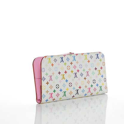 Louis Vuitton Monogram Multicolor Insolite Wallet White Litchi 3 of 6