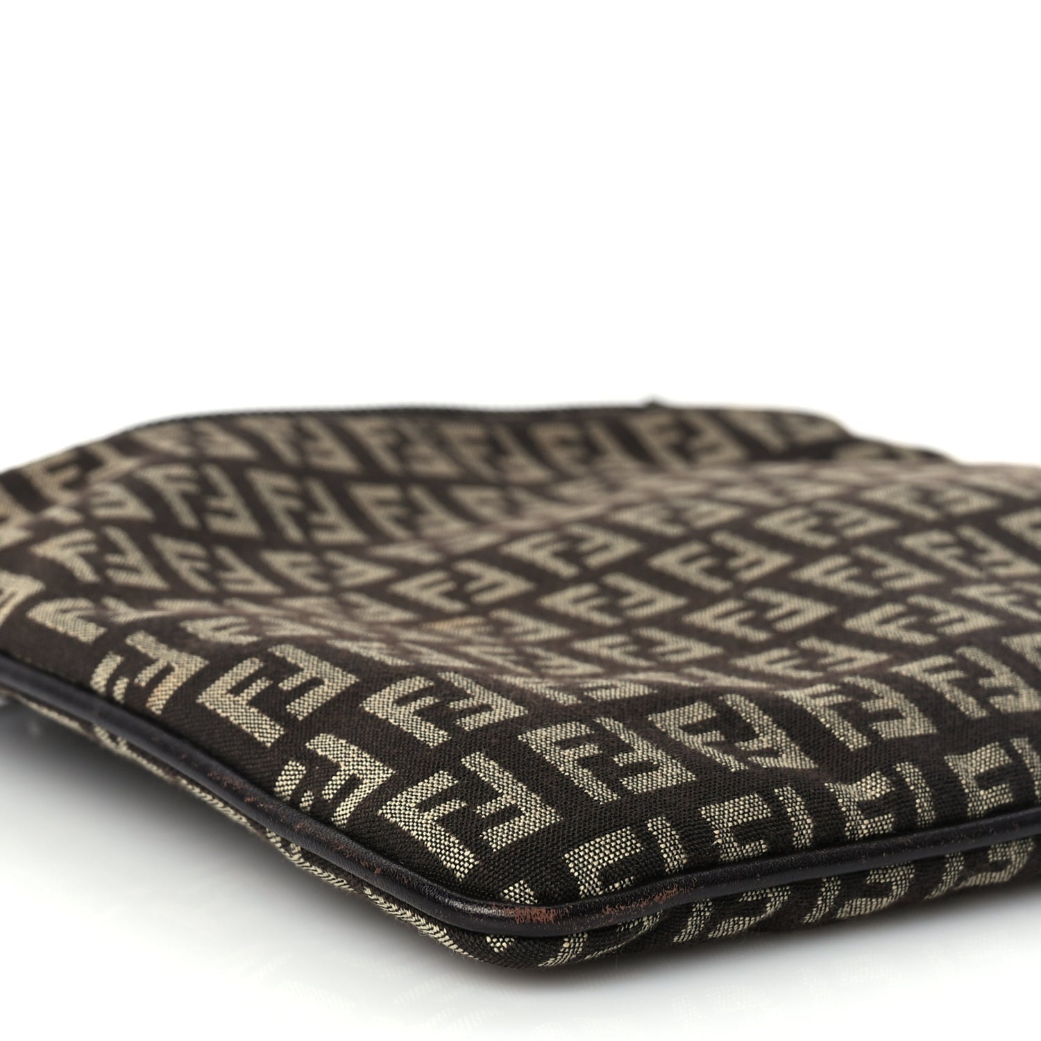 Fendi Zucchino Vitello Crossbody Brown 7 of 8