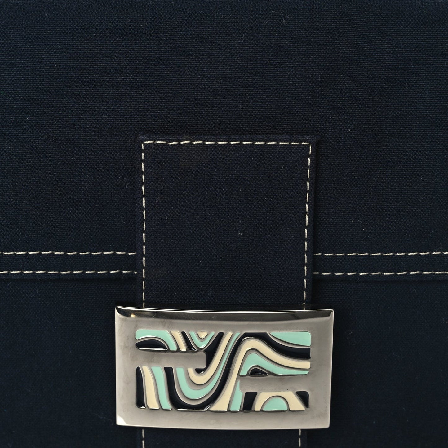 Canvas Enamel Baguette Blue