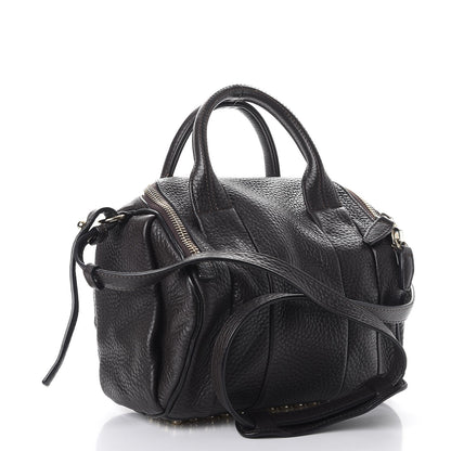 Alexander Wang Pebbled Lambskin Rockie Brown Gold Hardware 3 of 10