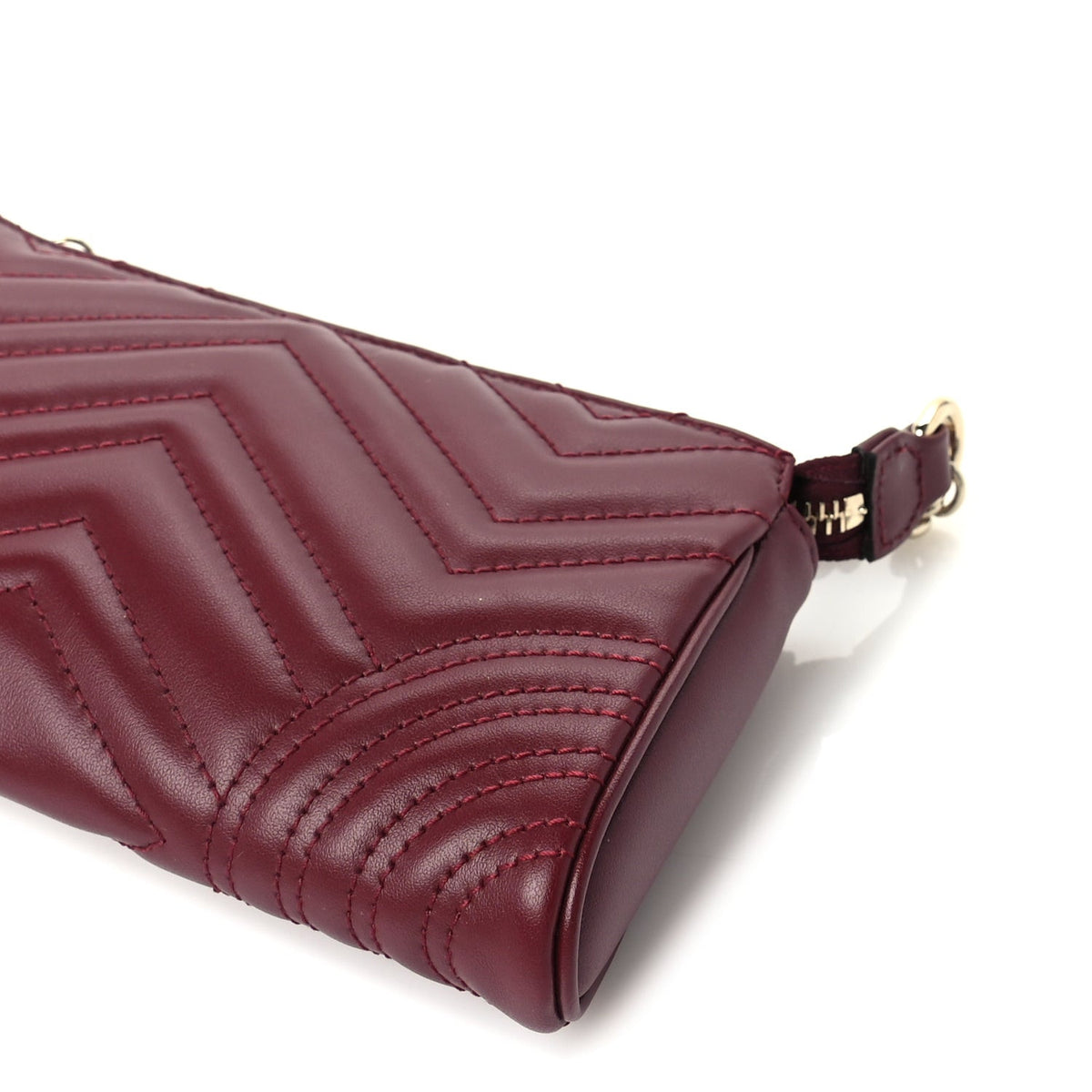 Gucci Calfskin Matelasse GG Marmont small shoulder bag  Rosso Ancora 8 of 8