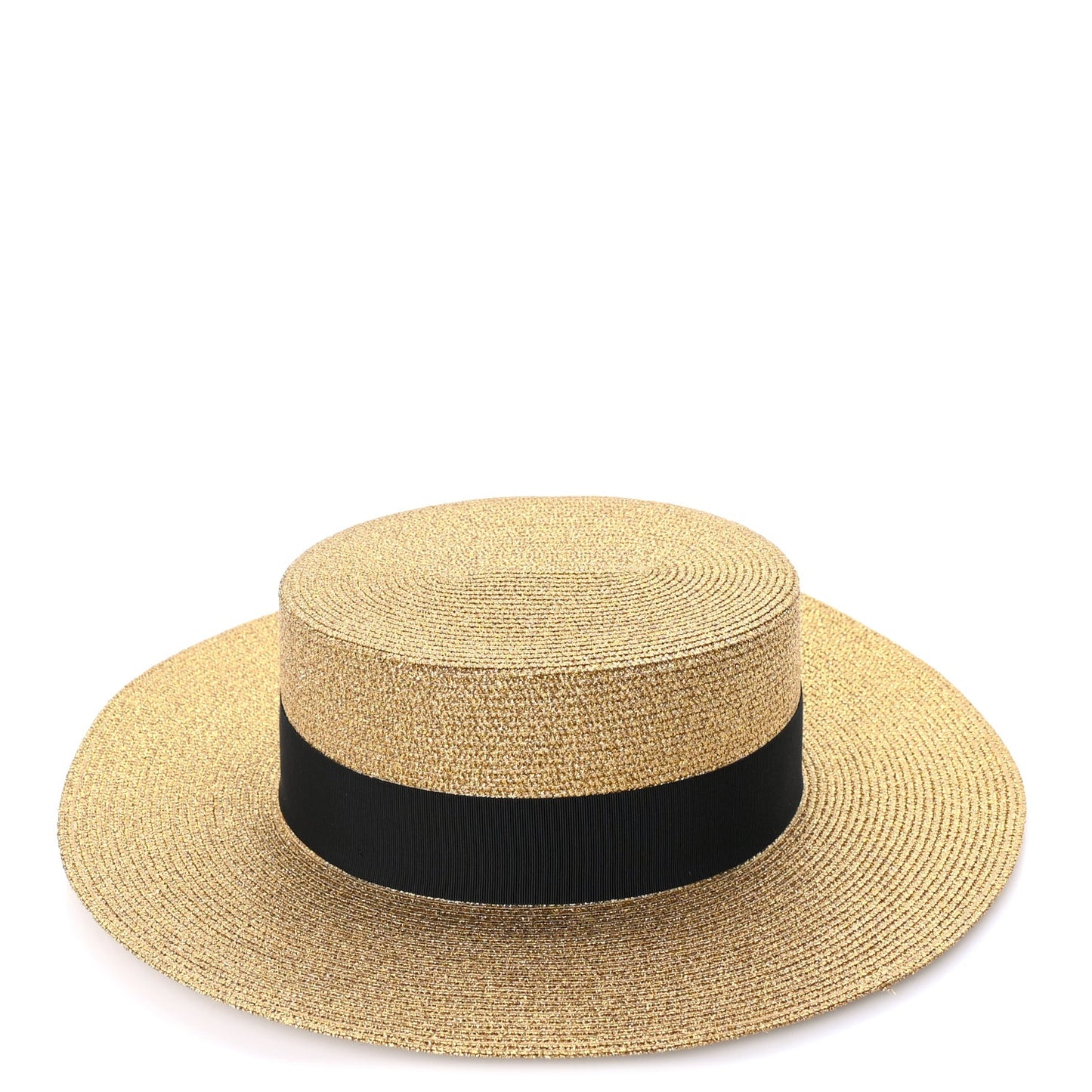 Lame Papier Hat M  Black Gold