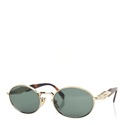 Prada Metal Logo Sunglasses SPR 65ZS Gold 1 of 7