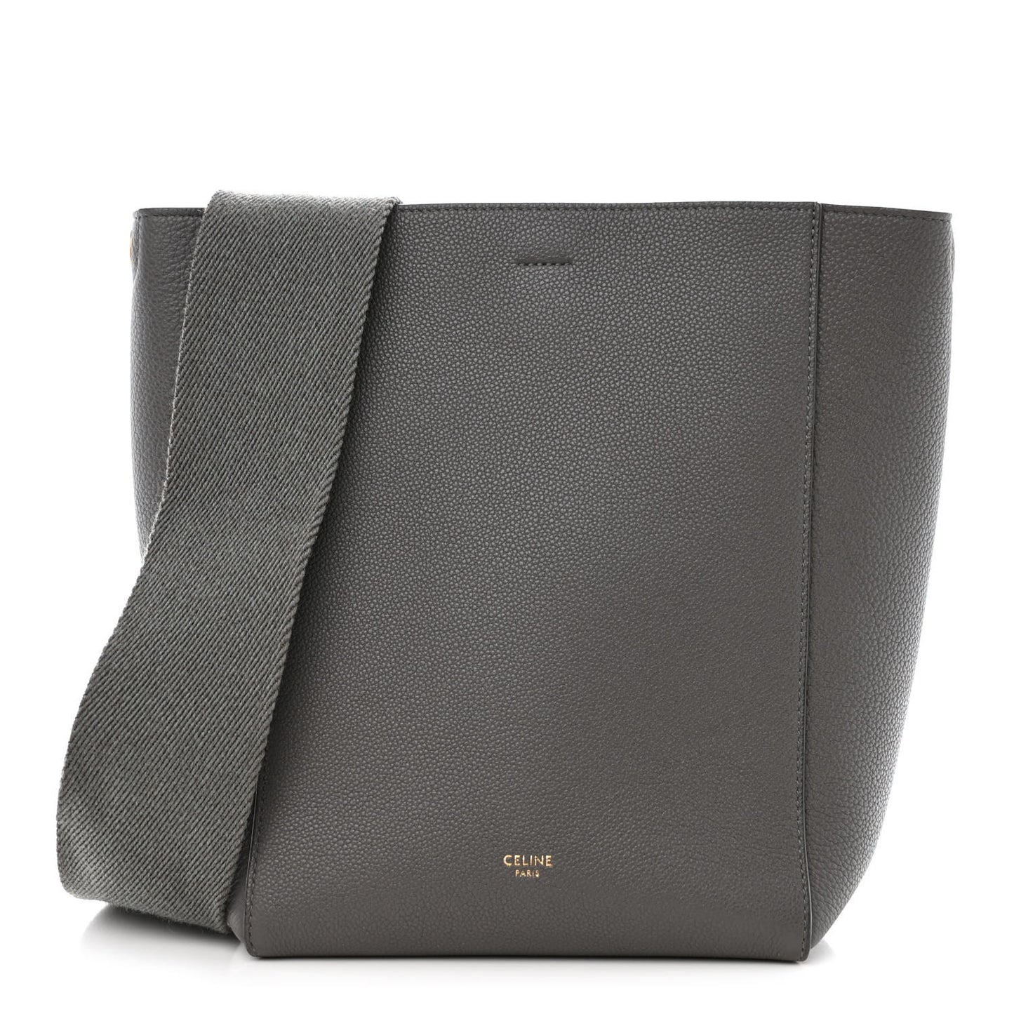 Soft Grained Calfskin Small Sangle Bucket Bag Kohl