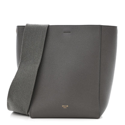 Celine Soft Grained Calfskin Small Sangle Bucket Bag Kohl 1 of 12