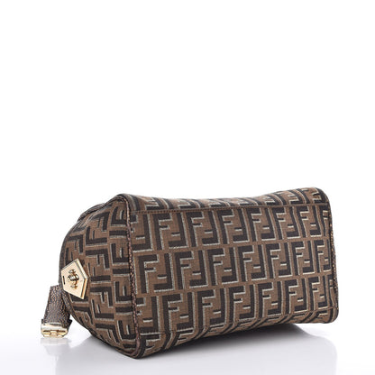 Fendi Zucca Vitello Medium Chef Boston Tobacco Oro Moro 4 of 7