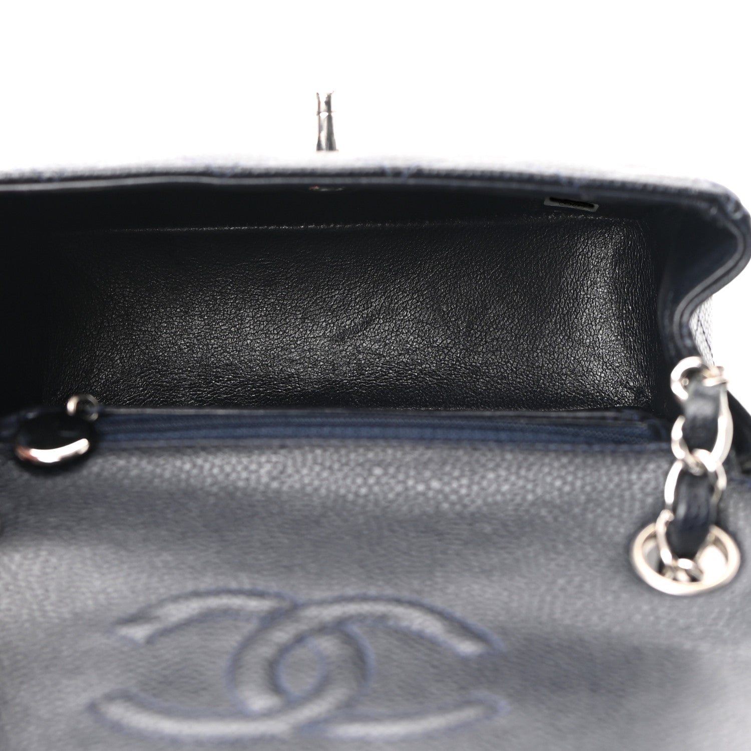 Chanel Caviar Quilted Mini Square Flap Navy 5 of 11