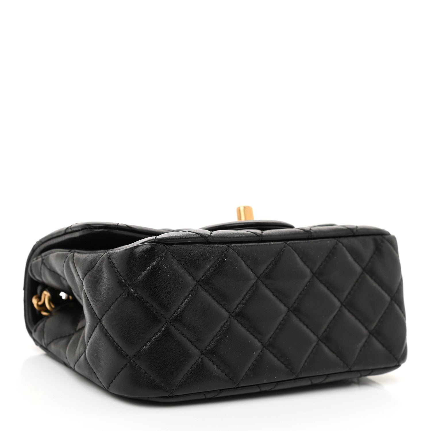 Chanel Lambskin Quilted Mini Pearl Crush Flap Black 4 of 10