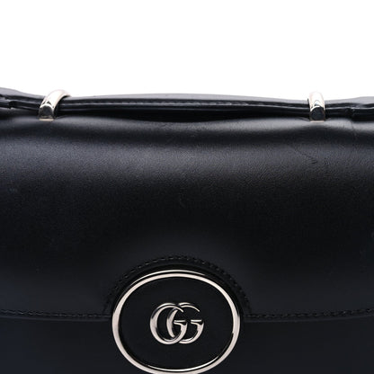 Gucci Senna Calfskin Petite GG Top Handle Shoulder Bag Black 6 of 7