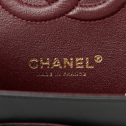 Chanel Lambskin Quilted Medium Double Flap Black 6 of 16