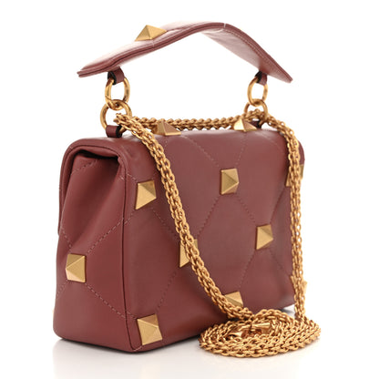 Valentino Garavani Nappa Medium Roman Stud Shoulder Bag Gingerbread 3 of 9