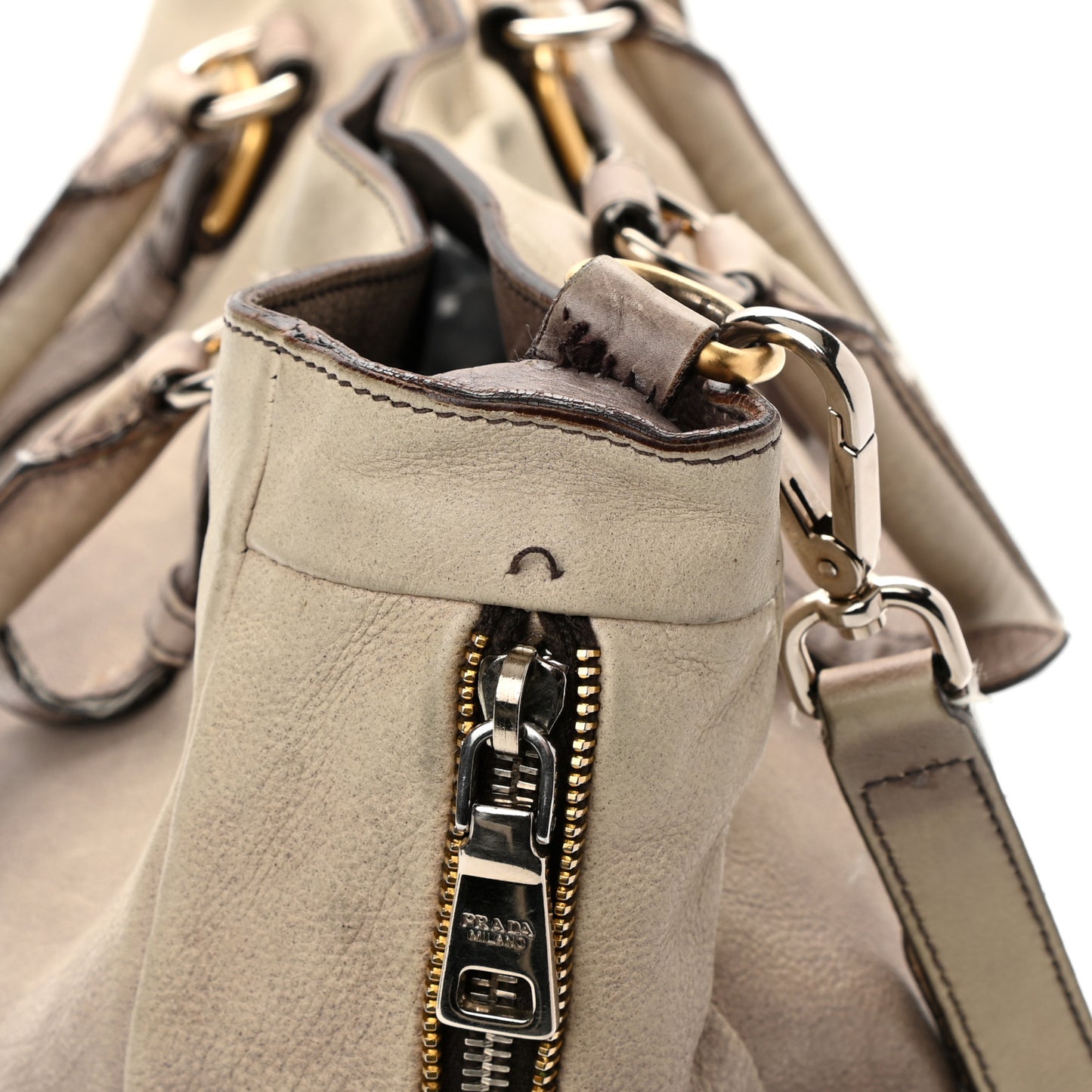 Glace Calf Shoulder Bag Ardesia Fumo