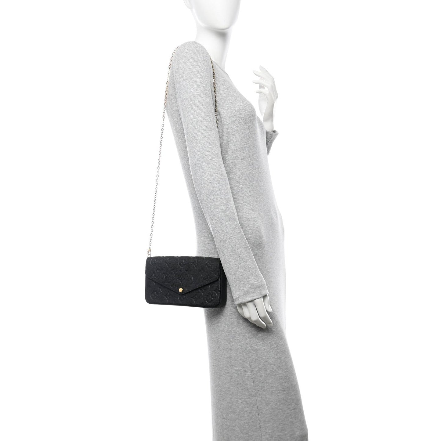 Empreinte Pochette Felicie Chain Wallet Black