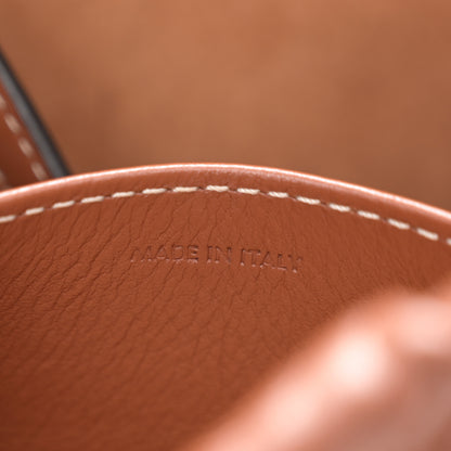 Celine Smooth Calfskin Cuir Small Triomphe Cabas Drawstring Tan 7 of 10