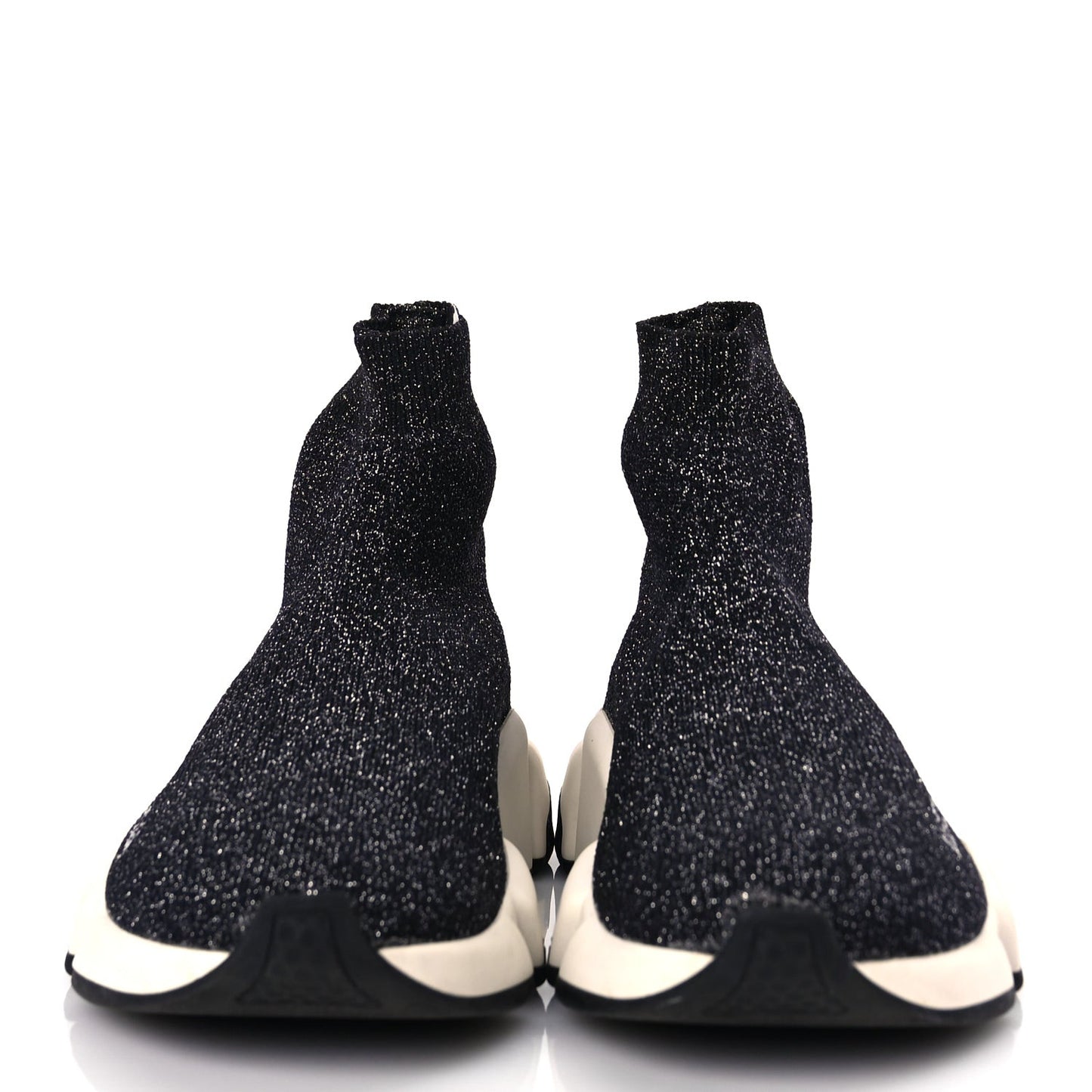 Knit Metal Womens Speed Sneakers 35 Black