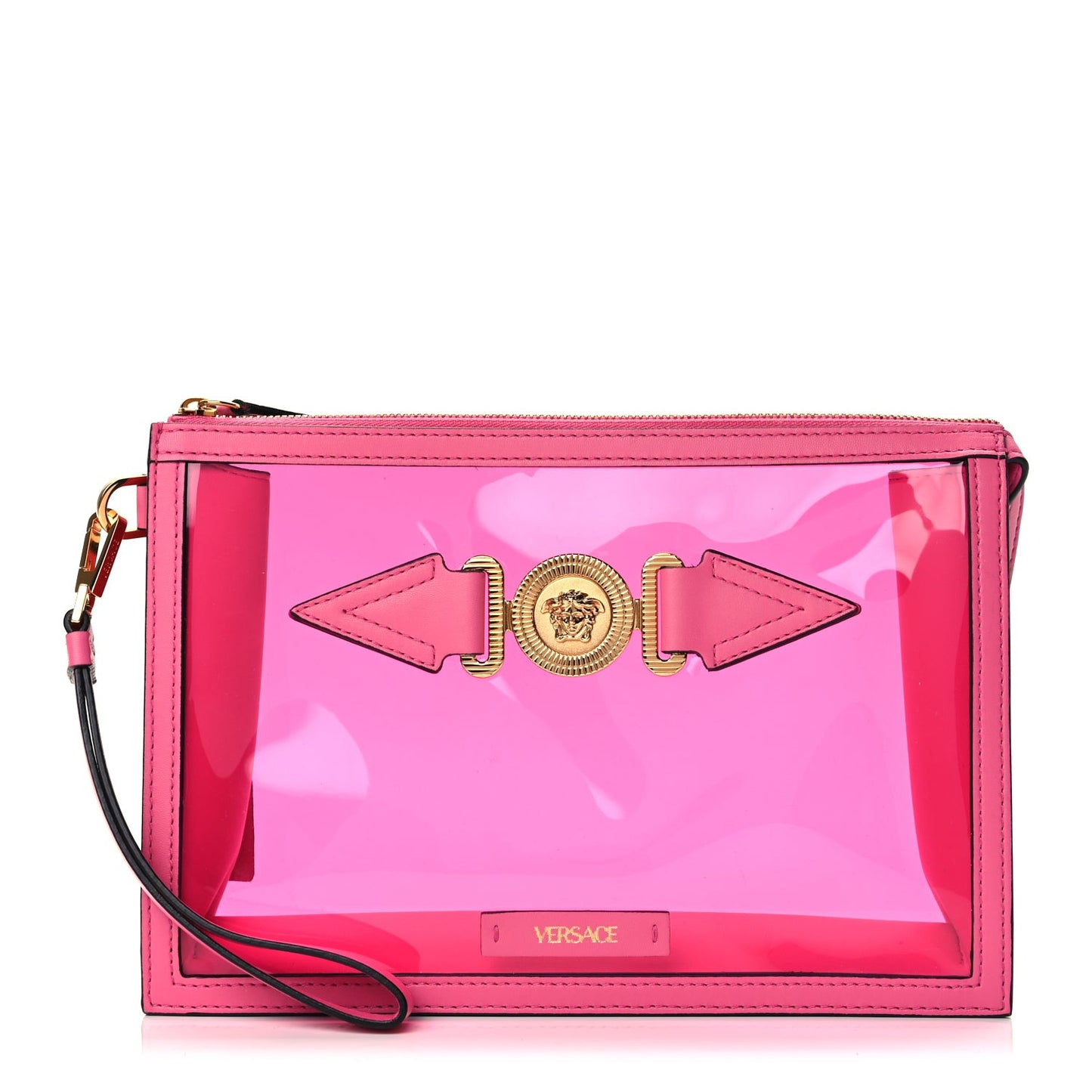 PVC Medusa Clutch Fuschia