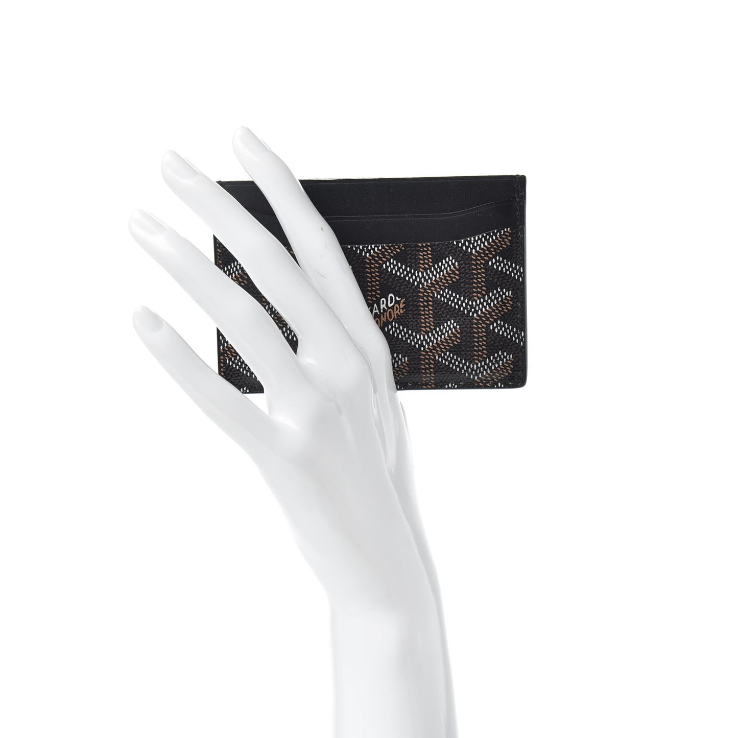 Goyardine Saint Sulpice Card Holder Black