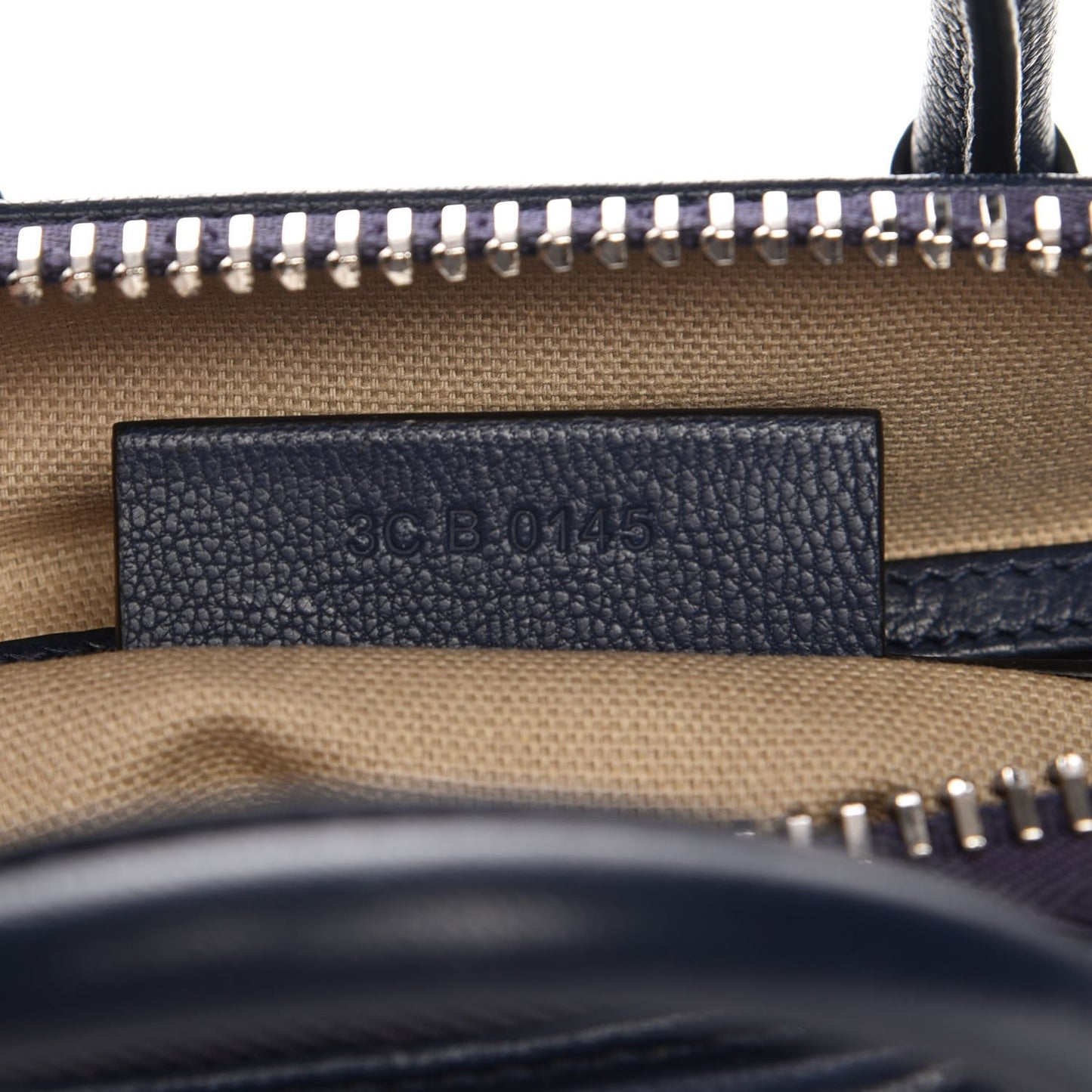 Sugar Goatskin Mini Antigona Navy