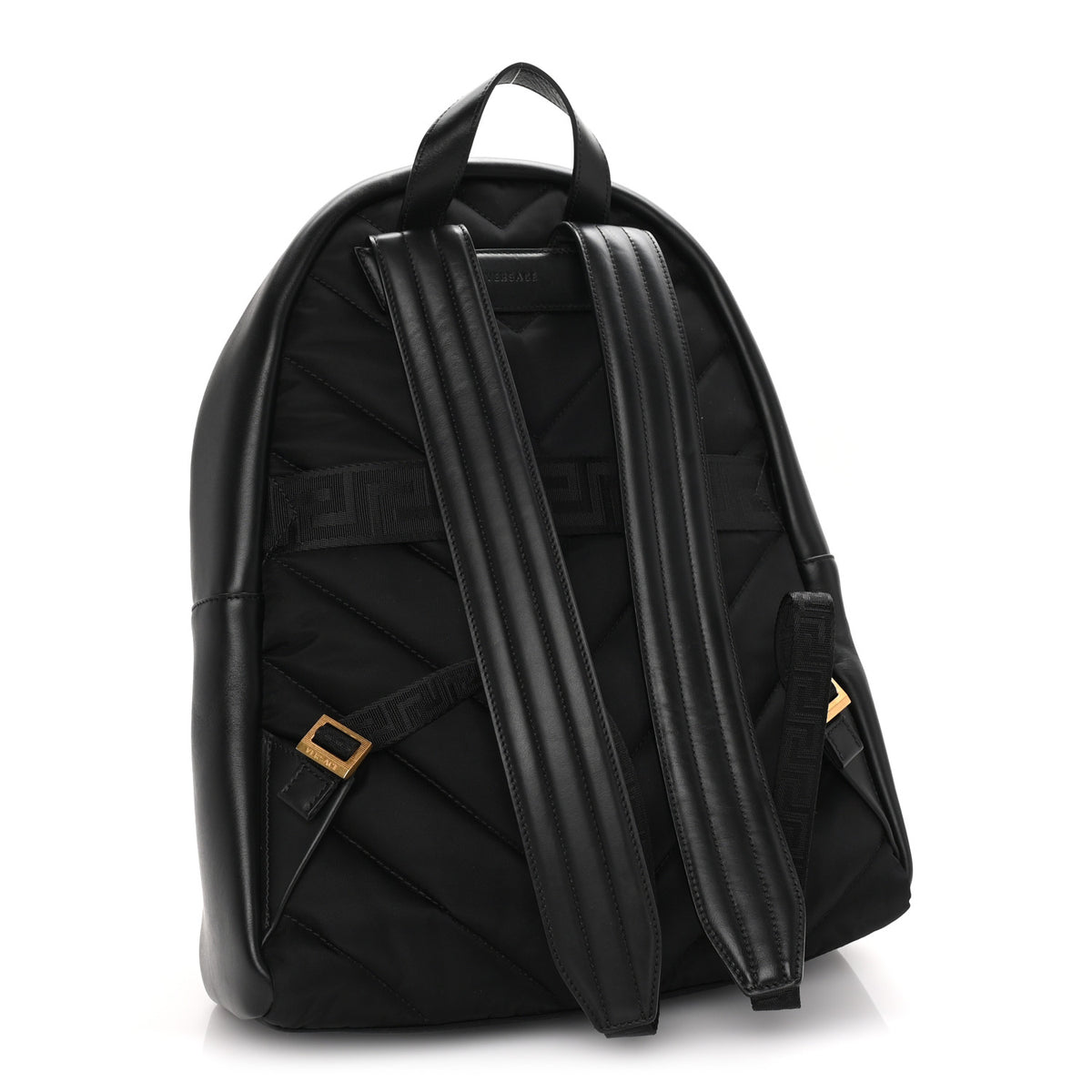 Calfskin Medallion Tribute Backpack Black