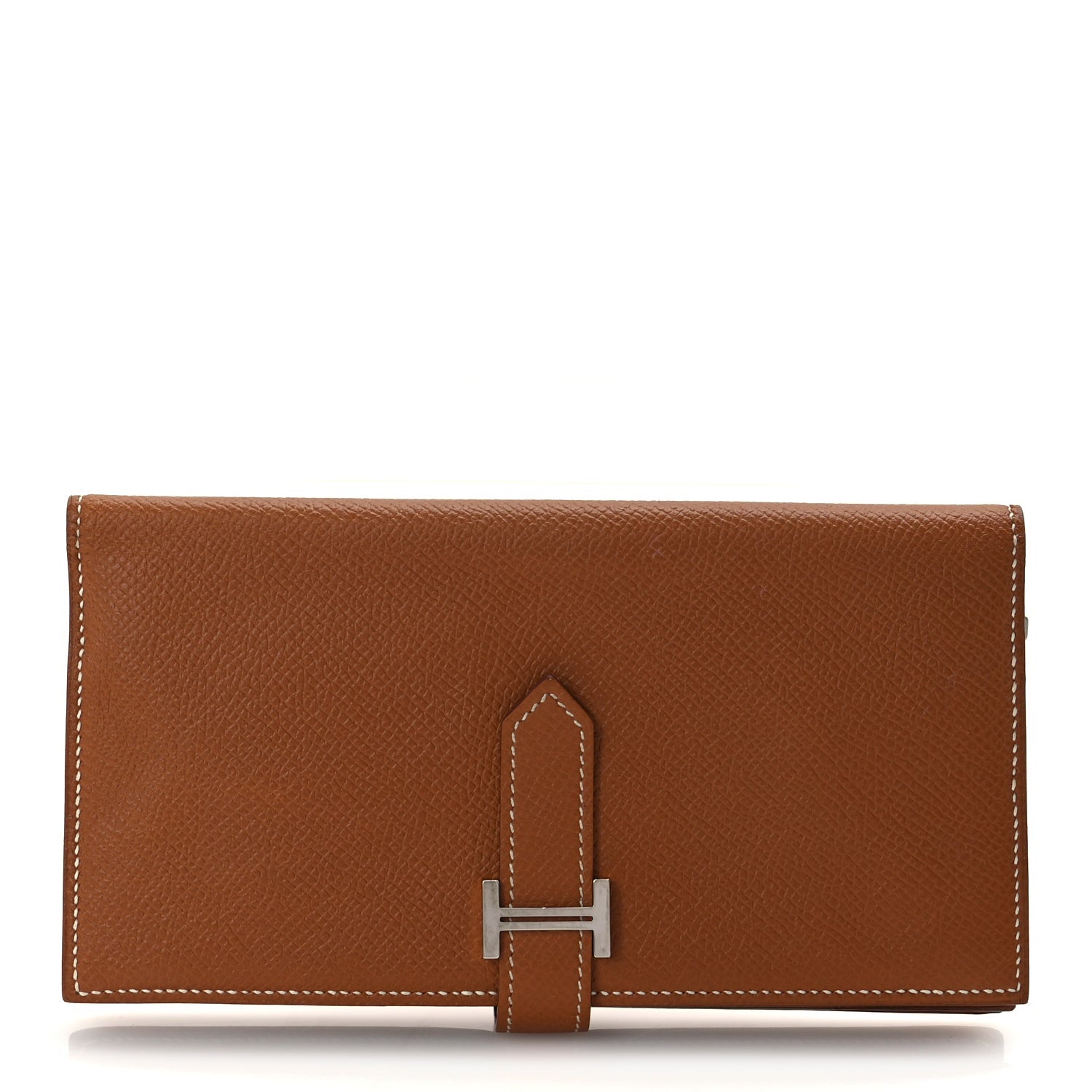 Hermes Epsom Bearn Gusset Wallet  Gold 1 of 8