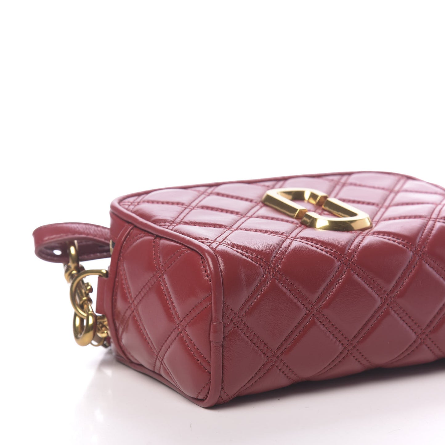 Calfskin Quilted The Softshot 21 Bag Red