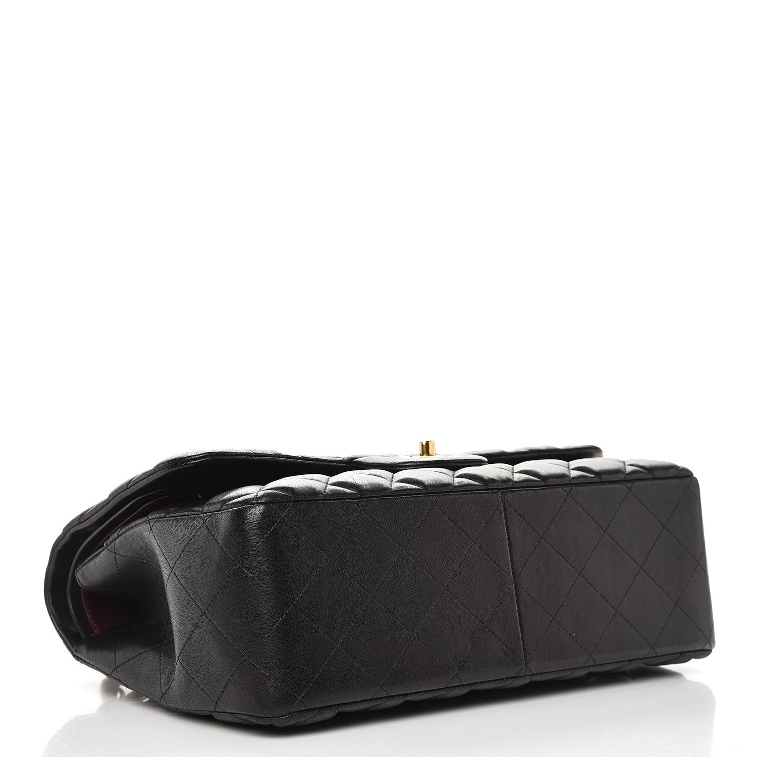 Chanel Lambskin Quilted Jumbo Double Flap Black 5 of 13