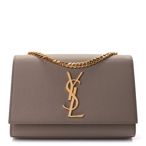 Grain De Poudre Small Monogram Kate Satchel Dark Beige
