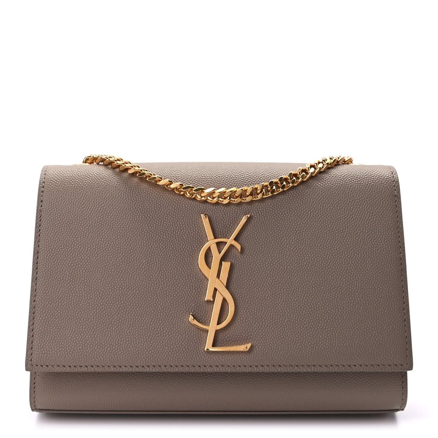 Grain De Poudre Small Monogram Kate Satchel Dark Beige