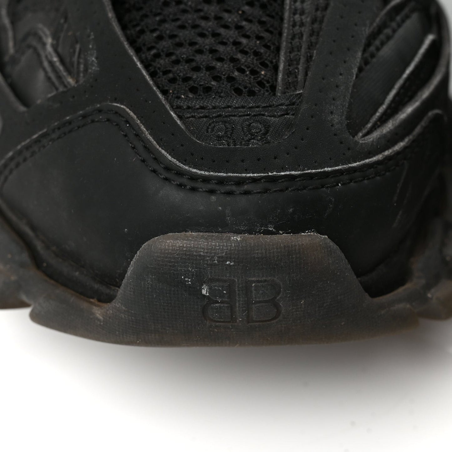 Mesh Nylon Track Sneakers 39 Black