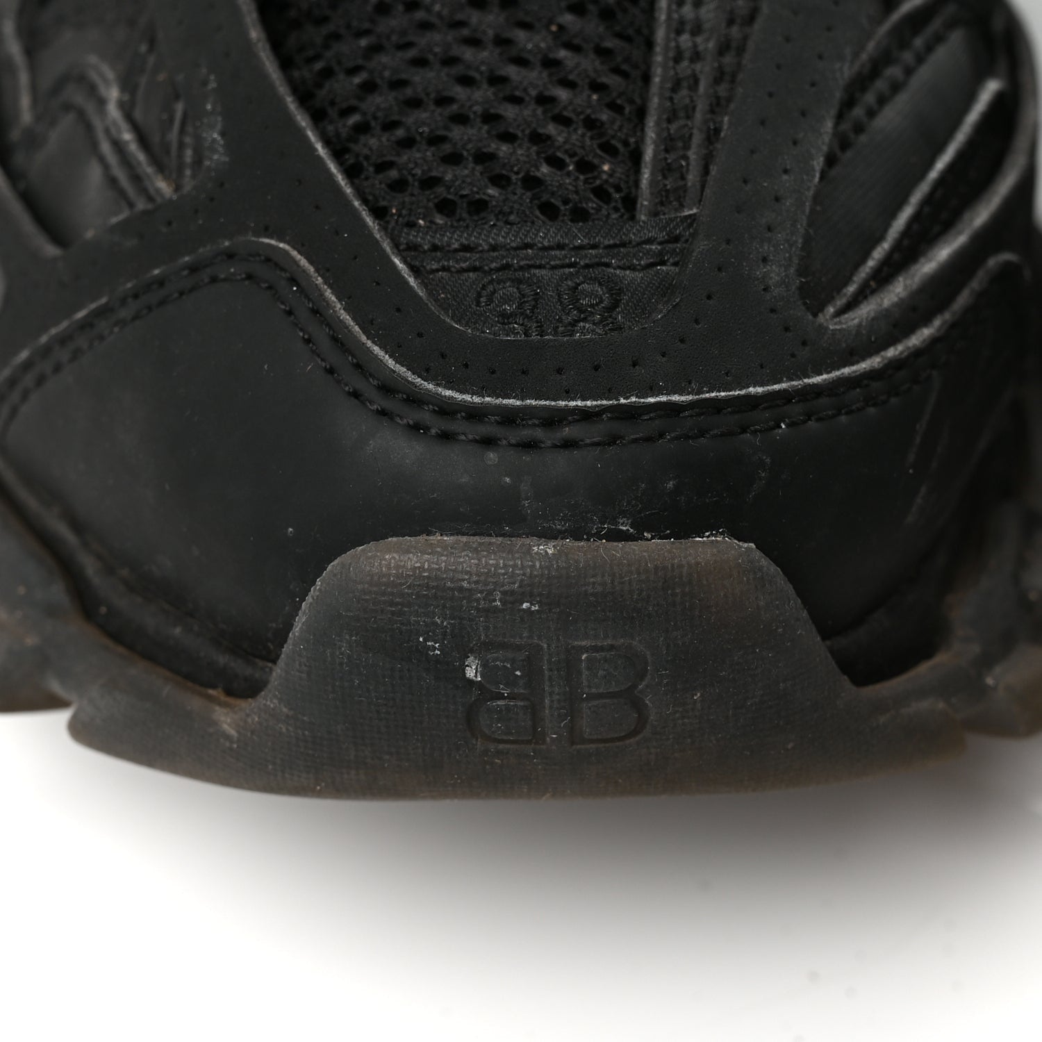 Balenciaga Mesh Nylon Track Sneakers 39 Black 3 of 4