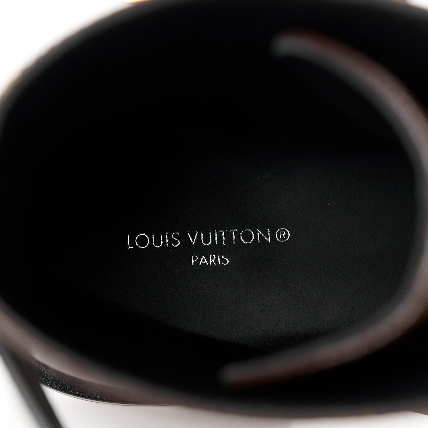 Louis Vuitton Calfskin Monogram Wonderland Flat Ranger Boots 37 Black 7 of 7