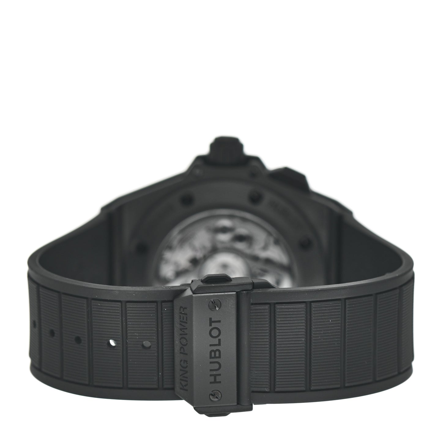 Ceramic Rubber 48mm Big Bang King Power Unico GMT Skeleton World Time Automatic Watch Black 771.CI.1170.RX