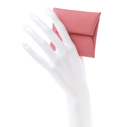 Hermes Chevre Mysore Bastia Coin Purse Rose Ete 2 of 8