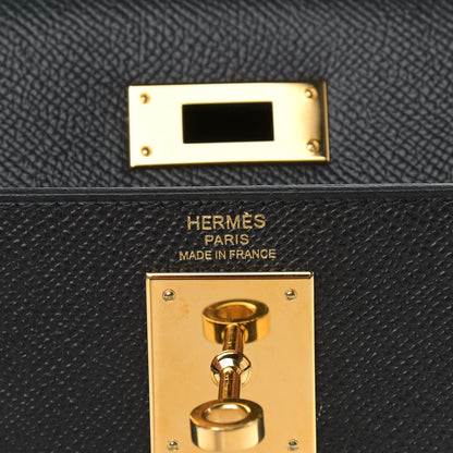 Hermes Epsom Kelly Sellier 28 Black 6 of 14
