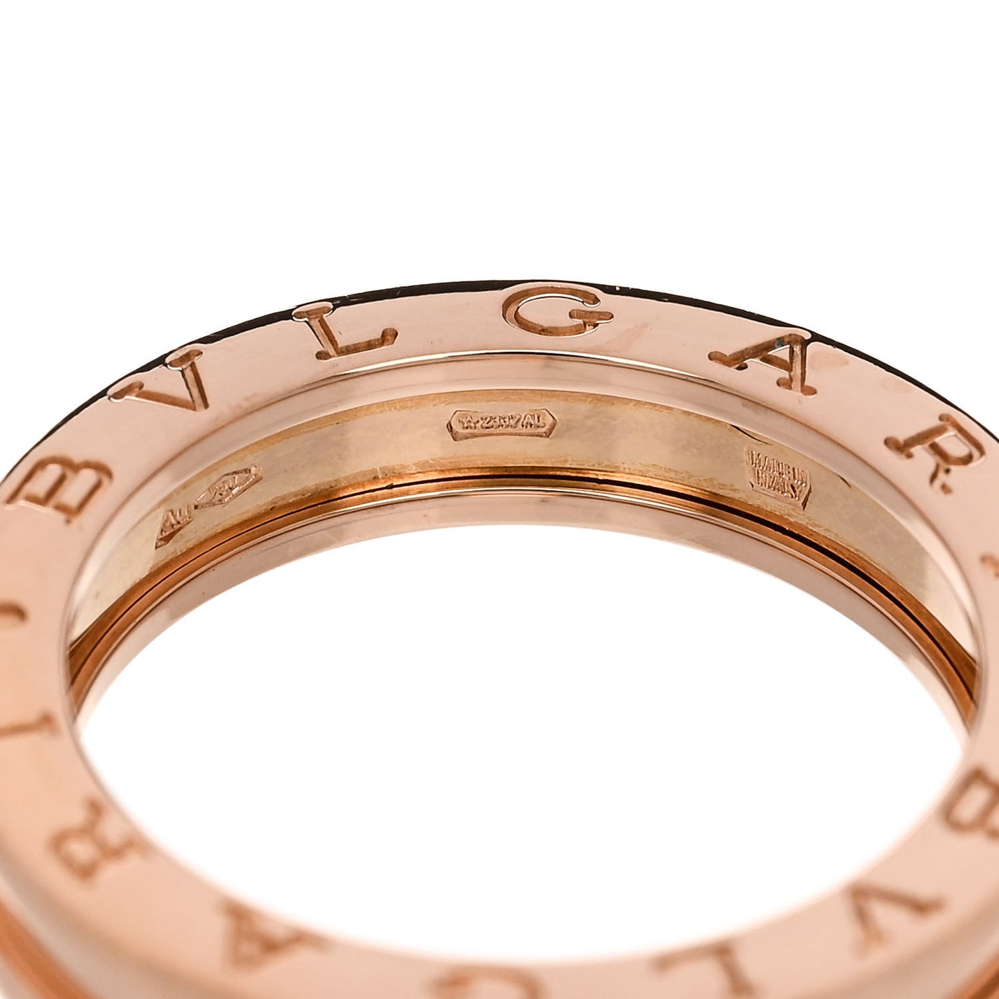 18K Rose Gold B.Zero1 One-Band Ring 57 8
