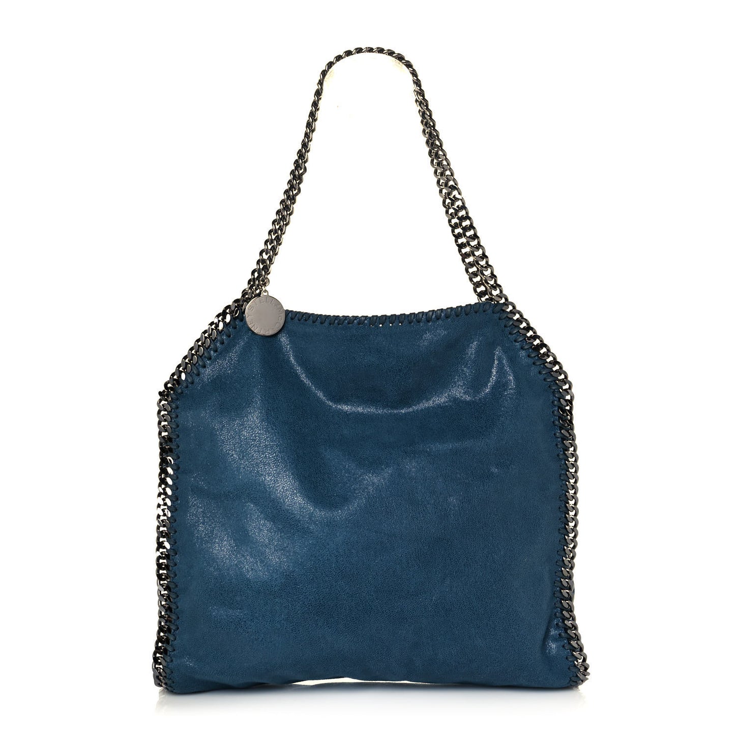 Shaggy Deer Falabella Fold Over Tote Blue