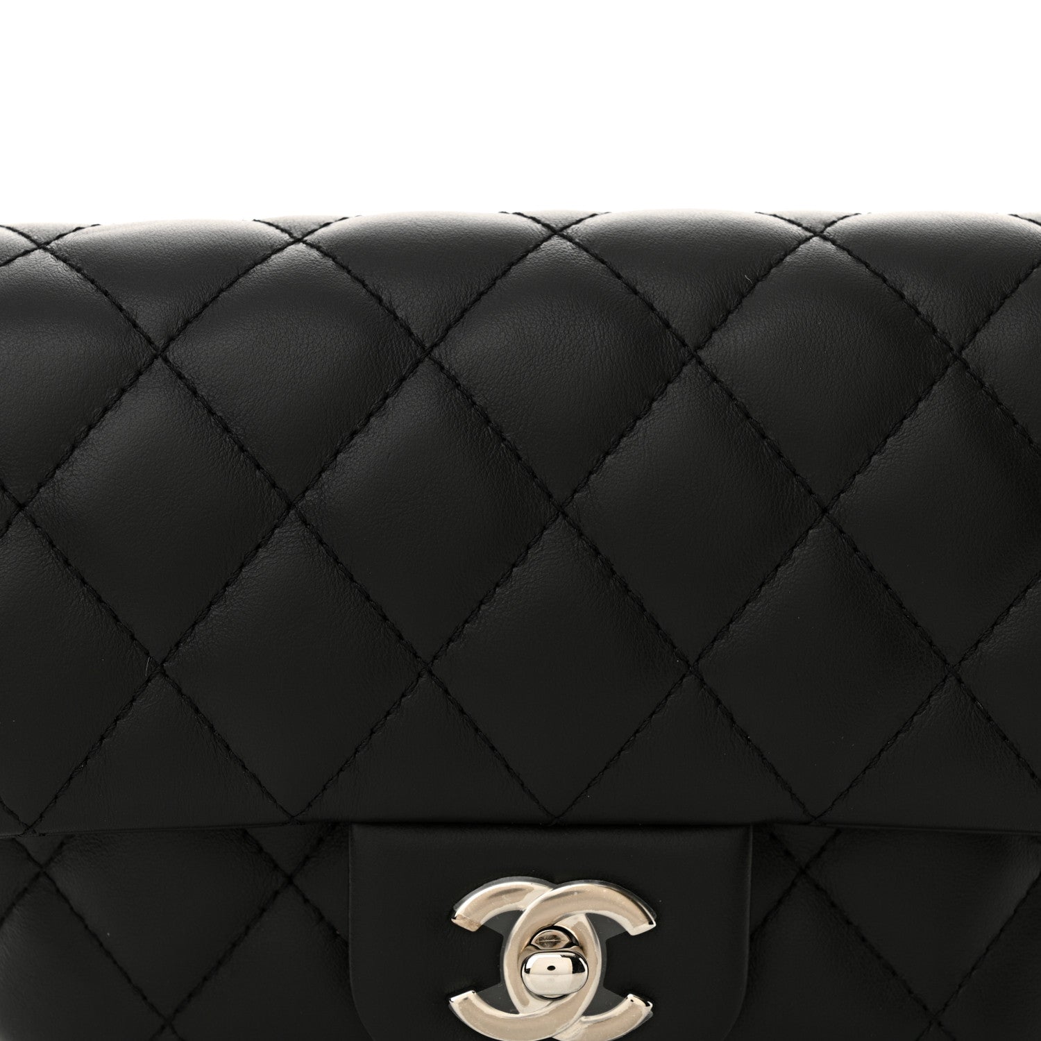 Chanel Calfskin Quilted CC Uniform Flap Belt Bag Black 8 of 11