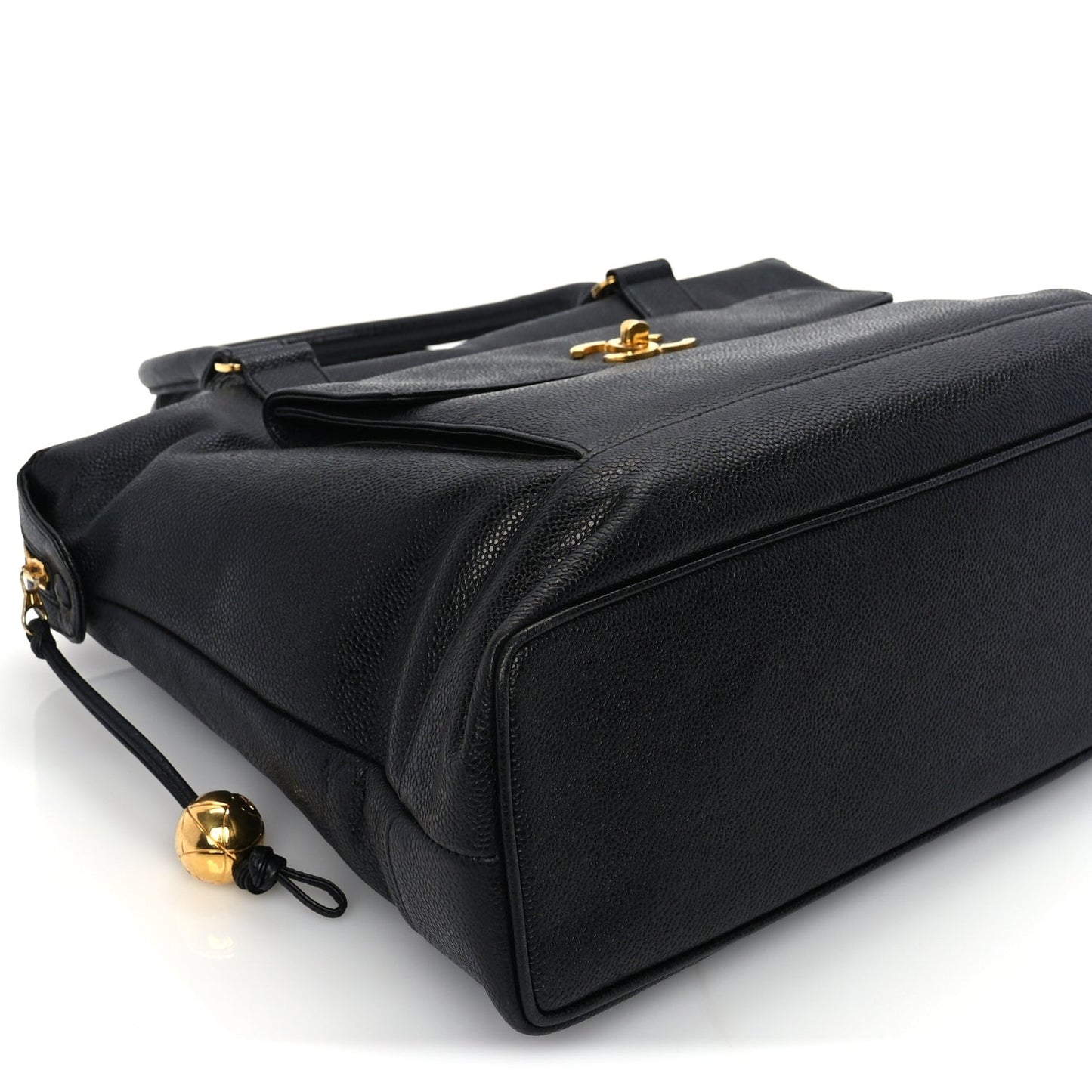 Caviar Shopper Tote  Black