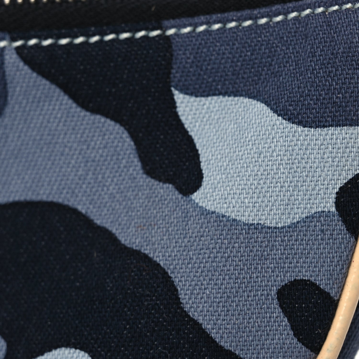 Christian Dior Canvas Camouflage Mini Saddle Pochette Blue 6 of 9