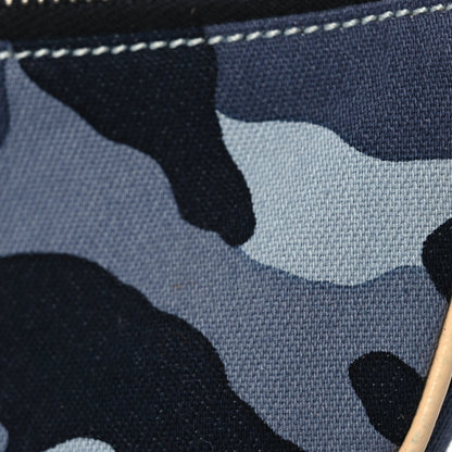 Christian Dior Canvas Camouflage Mini Saddle Pochette Blue 6 of 9