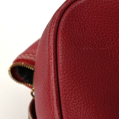 Louis Vuitton Tobago Leather Carryall Red 11 of 12