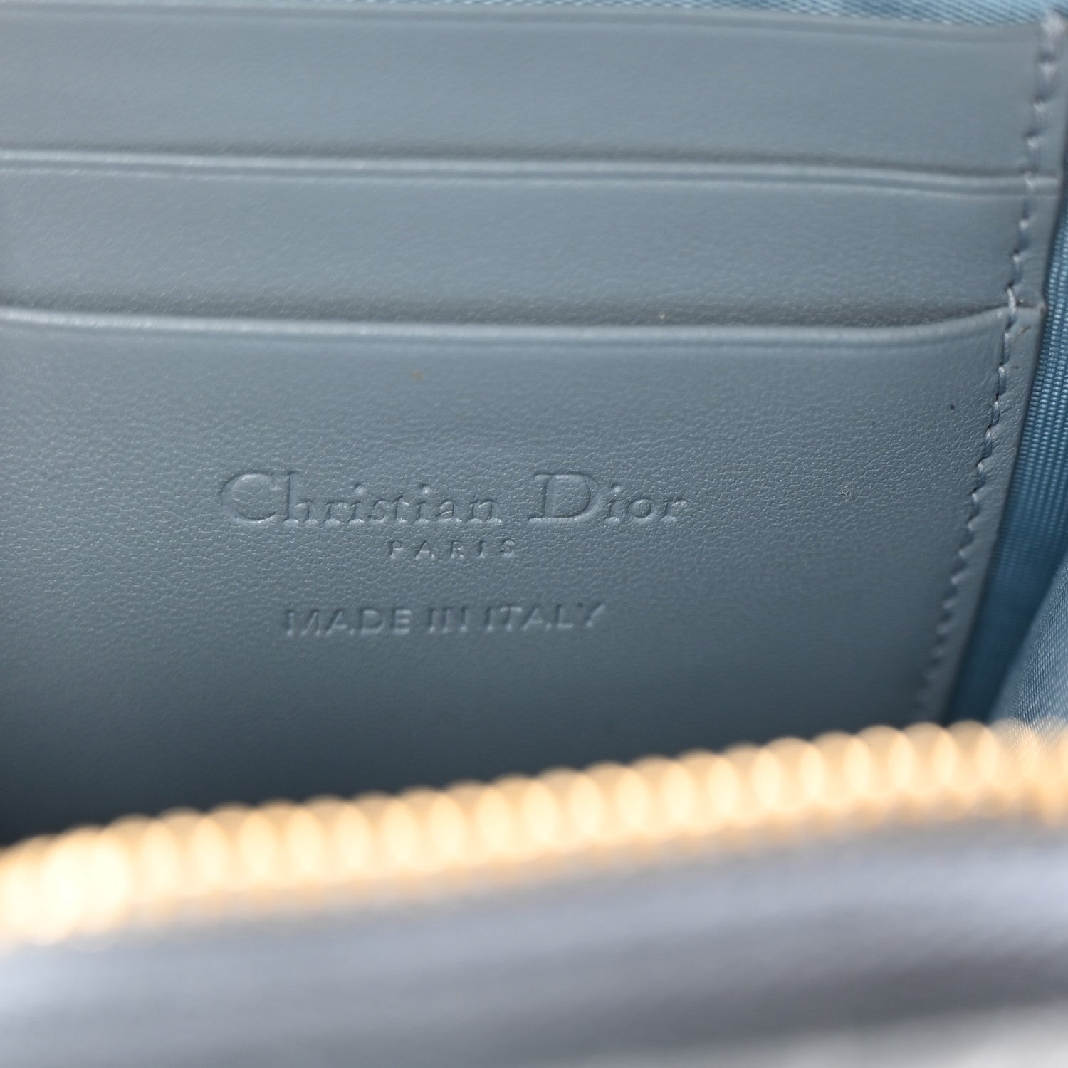 Christian Dior Lambskin Cannage Lady Dior Phone Holder Cloud Blue 6 of 7