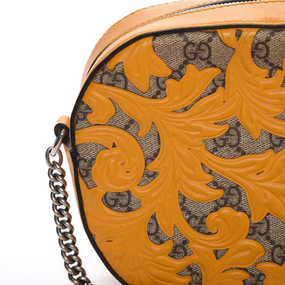 Gucci GG Supreme Monogram Arabesque Mini Chain Shoulder Bag Beige Yellow 17 of 21