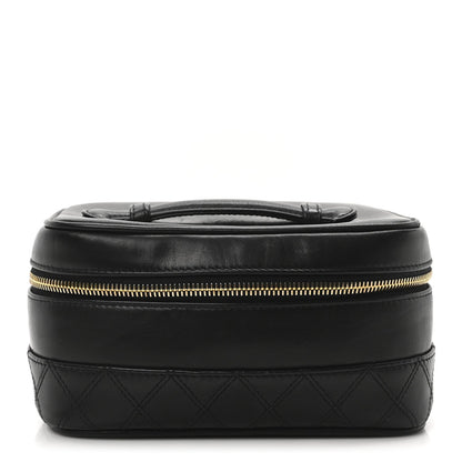 Chanel Lambskin Vanity Cosmetic Case Black 1 of 7