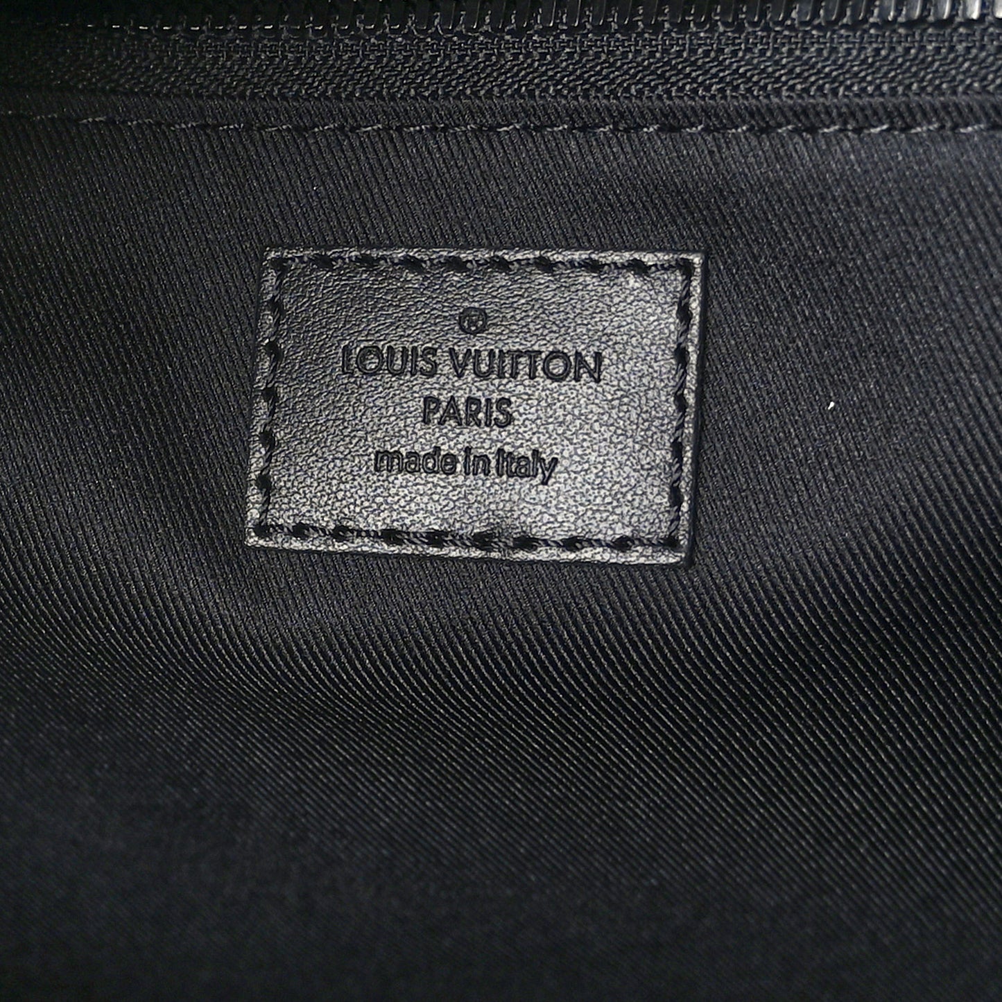 LOUIS VUITTON Monogram Eclipse Saumur Tote Black